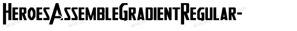 HeroesAssembleGradientRegular-7x0B字体转换