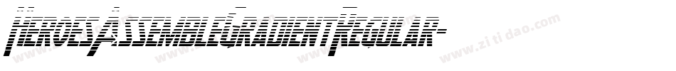 HeroesAssembleGradientRegular-7x0B字体转换