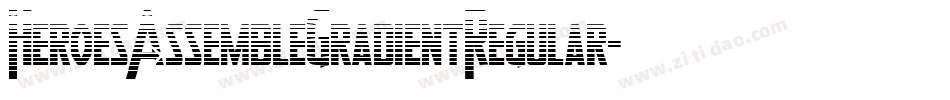 HeroesAssembleGradientRegular-7x0B字体转换