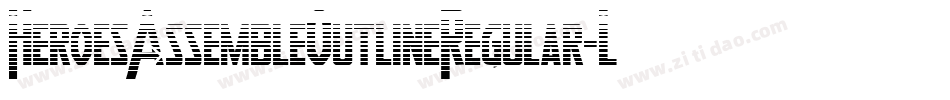 HeroesAssembleOutlineRegular-LdqE字体转换