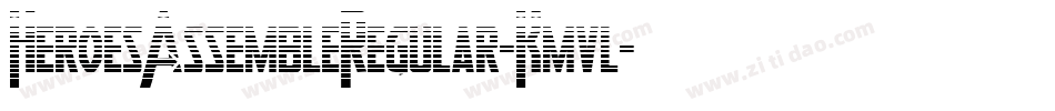 HeroesAssembleRegular-Kmvl字体转换