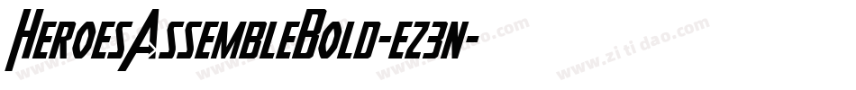 HeroesAssembleBold-ez3n字体转换
