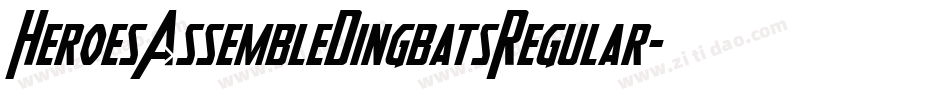 HeroesAssembleDingbatsRegular-P6Zm字体转换