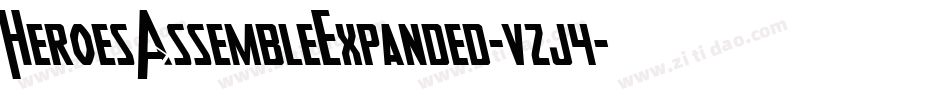 HeroesAssembleExpanded-vzj4字体转换