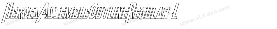 HeroesAssembleOutlineRegular-LdqE字体转换