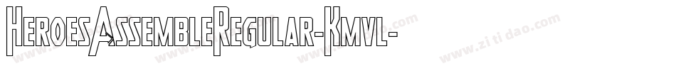 HeroesAssembleRegular-Kmvl字体转换