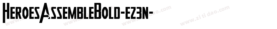 HeroesAssembleBold-ez3n字体转换