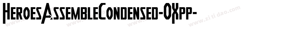 HeroesAssembleCondensed-OXpp字体转换