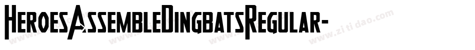 HeroesAssembleDingbatsRegular-P6Zm字体转换