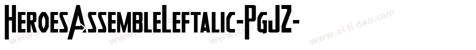HeroesAssembleLeftalic-PgJZ字体转换
