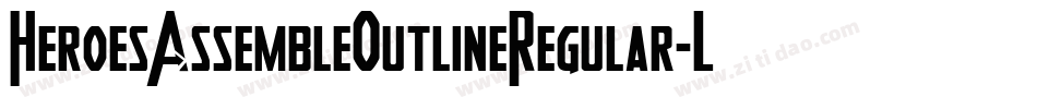 HeroesAssembleOutlineRegular-LdqE字体转换