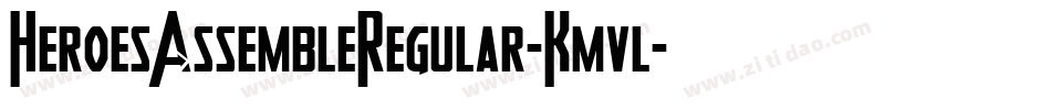 HeroesAssembleRegular-Kmvl字体转换