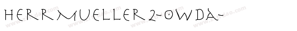 HerrMueller2-owDa字体转换