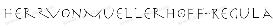 HerrVonMuellerhoff-Regular字体转换
