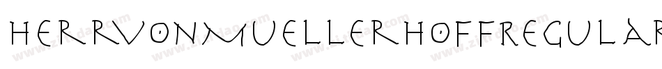 HerrVonMuellerhoffRegular-W5YA字体转换