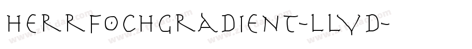 HerrfochGradient-lLYD字体转换