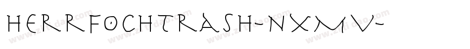 HerrfochTrash-nXMV字体转换
