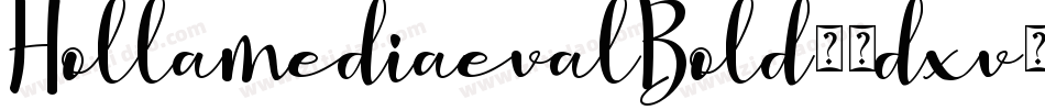 HollamediaevalBold-0dxv字体转换