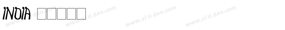 India字体转换