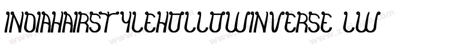 IndiaHairStyleHollowInverse-lwp0字体转换