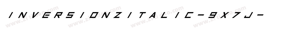 InversionzItalic-9x7j字体转换