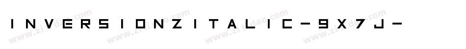 InversionzItalic-9x7j字体转换