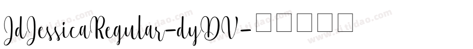 JdJessicaRegular-dyDV字体转换