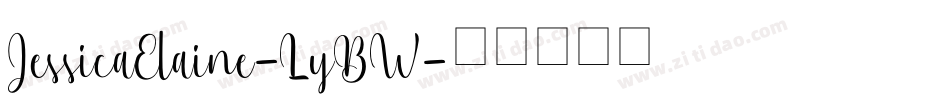 JessicaElaine-LyBW字体转换