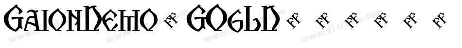 GaionDemo-GO6LD字体转换