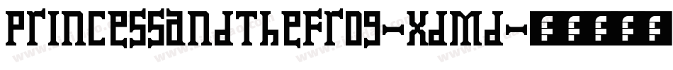 PrincessAndTheFrog-XdMd字体转换