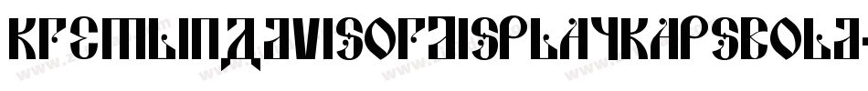 KremlinAdvisorDisplayKapsBold-POGE字体转换