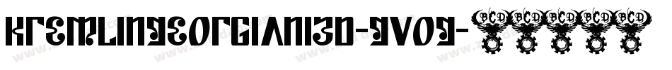 KremlinGeorgianI3D-GvOG字体转换