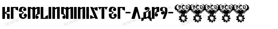 KremlinMinister-aAp9字体转换