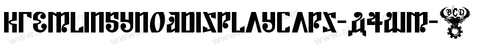 KremlinSynodDisplayCaps-A4wm字体转换 KremlinSynodDisplayCaps-A4wm字体转换
