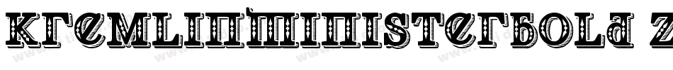 KremlinMinisterBold-ZGJK字体转换