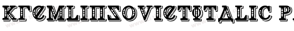 KremlinSovietItalic-pR3Z字体转换