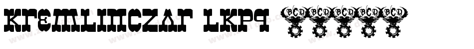 KremlinCzar-lKpq字体转换