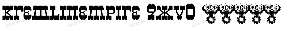 KremlinEmpire-9Xv0字体转换
