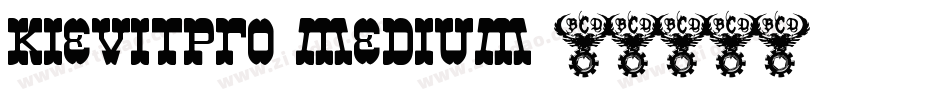 kievitpro-medium字体转换