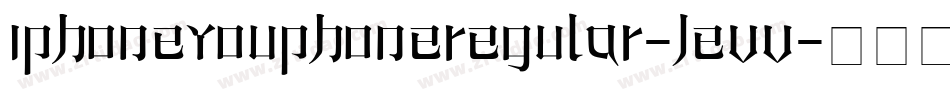 IPhoneYouPhoneRegular-jeVv字体转换