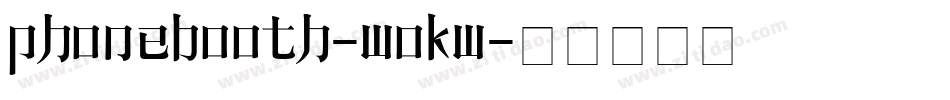 PhoneBooth-woKw字体转换