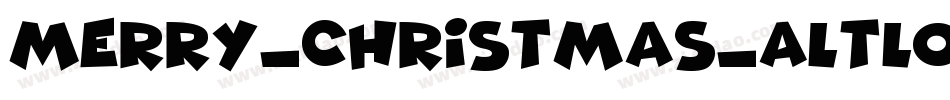 Merry_Christmas_AltLowercaseEnding-Regular字体转换