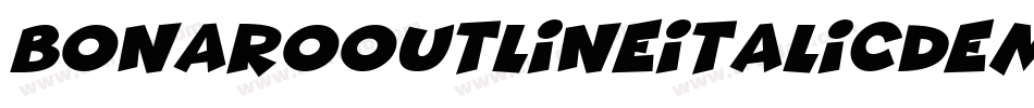 BonaroOutlineItalicDemoOutlineItalic-X3G6P字体转换
