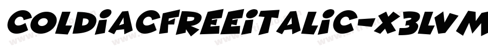ColdiacfreeItalic-x3LVm字体转换