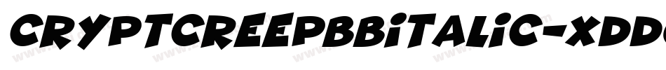 CryptcreepbbItalic-XDdG字体转换