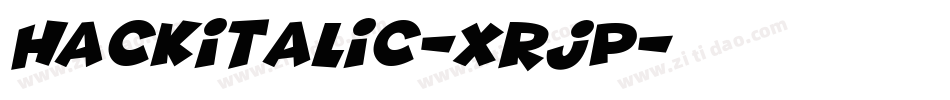 HackItalic-XRjP字体转换