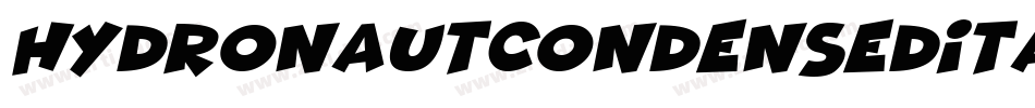 HydronautCondensedItalic-x33aq字体转换