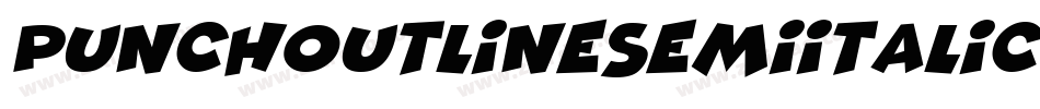 PunchOutlineSemiItalic-X3qdj字体转换