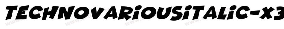TechnoVariousItalic-X3G7G字体转换