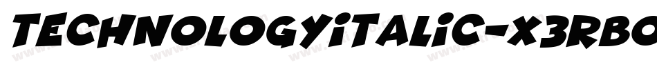 TechnologyItalic-x3RBO字体转换